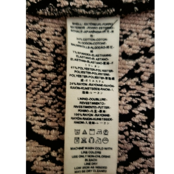 Free People Mini Skirt Black Tan Print 12 Hippie Geometric M Y2K Zippered Boho - Picture 7 of 8